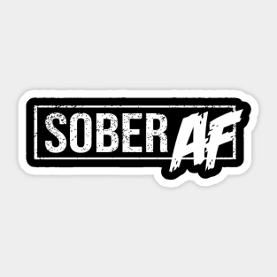 Sober Af Alcoholics Aa Anonymous Celebrate Your Recovery Sticker